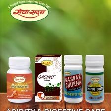 Acidity and Digestive Care (Antanil Tablet 60 tab + Gasino Tablet 60 tab + Gashar Churna 120 g + Hing Bati 100 g)
