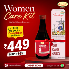Women Care Kit (Utero-Win Syrup 200ml + She Care Juice 500 ml)